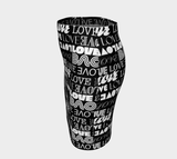 Love Print Fitted Skirt - Objet D'Art