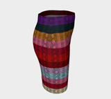 Rainbow Striped Fitted Skirt - Objet D'Art