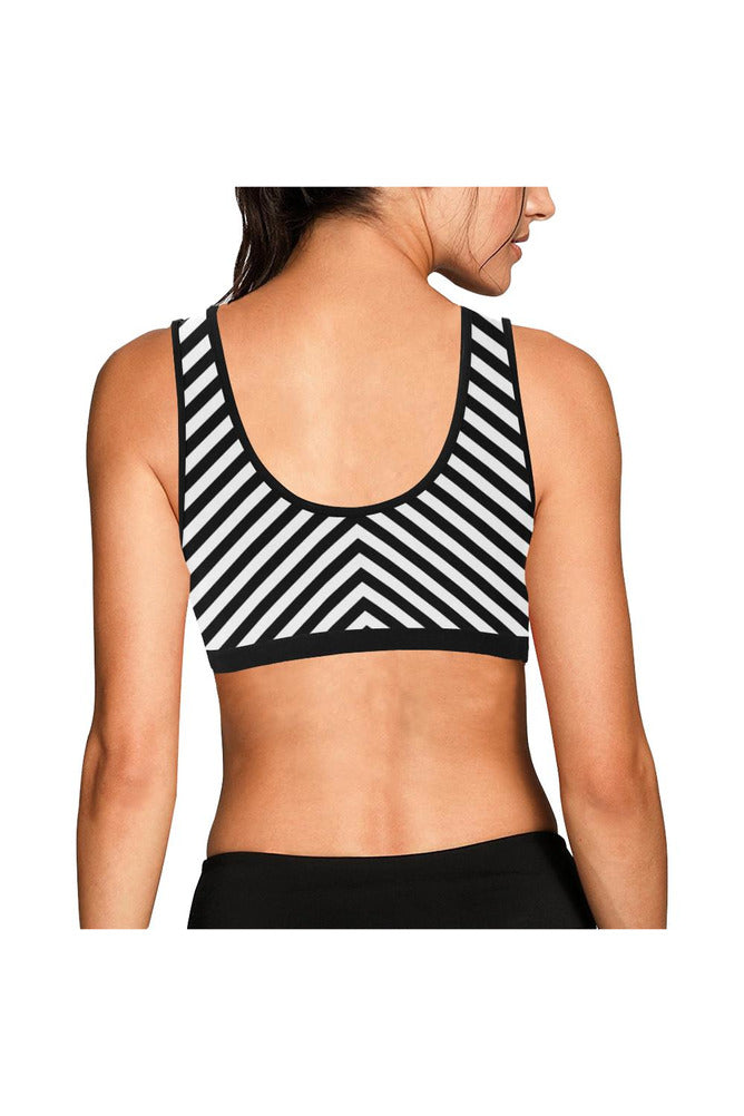 Chevron Stripes Sports Bra - Objet D'Art