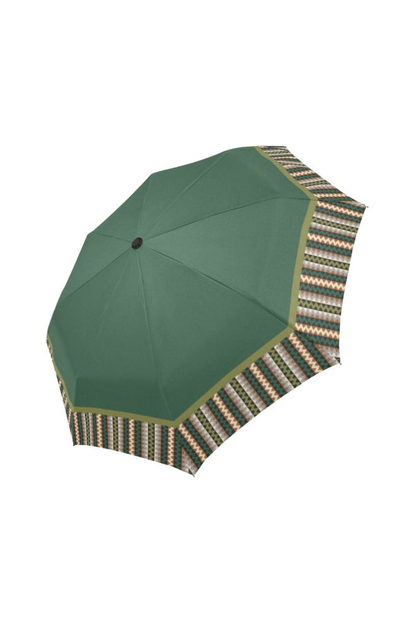 Jagged Striped Skirt Auto-Foldable Umbrella - Objet D'Art