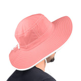 salmon solid one Wide Brim Bucket Hat - Objet D'Art