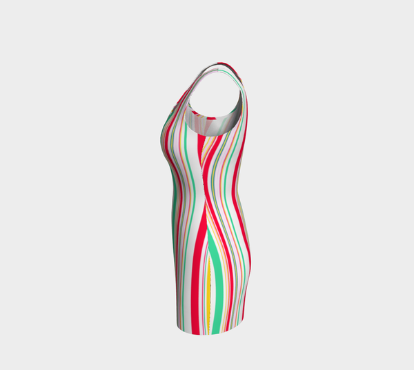 Striped Bodycon Dress - Objet D'Art