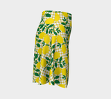 Lemon and Gingham Flare Skirt - Objet D'Art