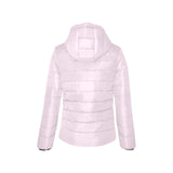 Light PInk Women's Padded Hooded Jacket - Objet D'Art