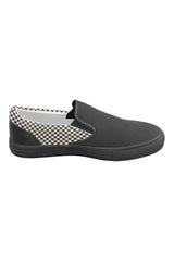 Circles in Squares Men's Slip-on Canvas Shoes (Model 019) - Objet D'Art