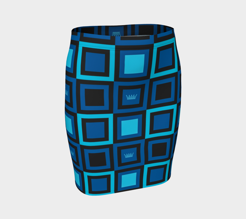 Chess Queen Fitted Skirt - Objet D'Art
