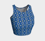 Polka Dots Athletic Crop Top - Objet D'Art