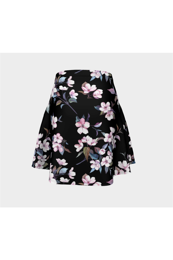 Pink Floral Midnight Flare Skirt - Objet D'Art