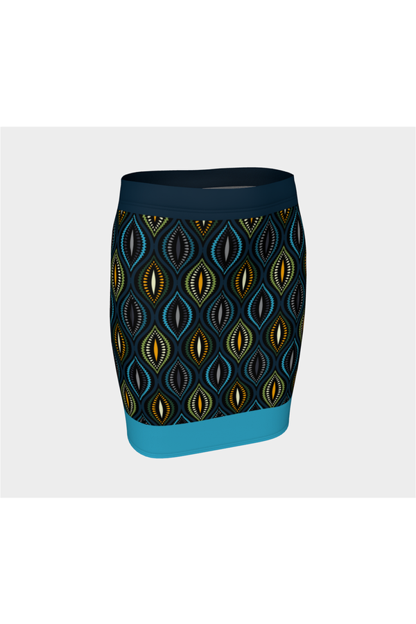 Ogee Fitted Skirt - Objet D'Art