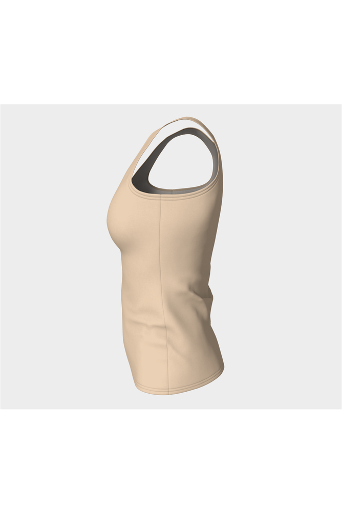 Tan Fitted Tank Top - Objet D'Art