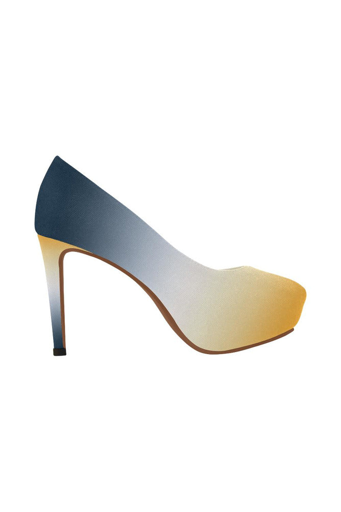 Gold Gradient Women's High Heels - Objet D'Art