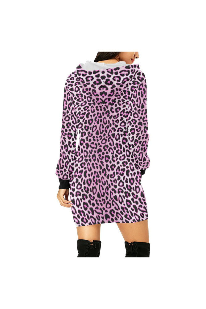 Pink Camo H27 - HOOD All Over Print Hoodie Mini Dress (Model H27) - Objet D'Art