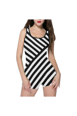 Butting Stripes Classic One Piece Swimwear - Objet D'Art Online Retail Store