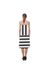 Crossed Striped Alcestis Slip Dress - Objet D'Art