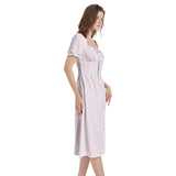 Puff Sleeve Split Thigh Midi Dress - Objet D'Art