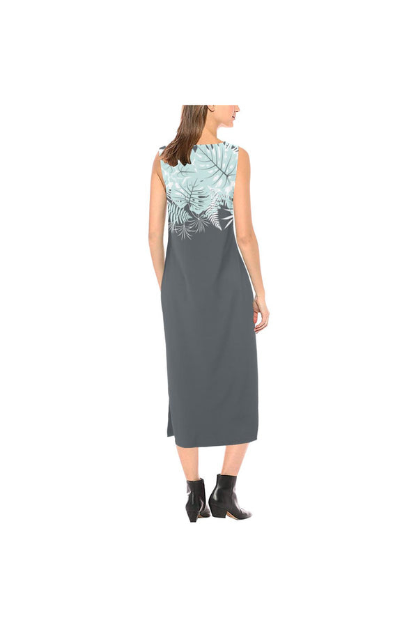 Gathered Meadow Phaedra Sleeveless Open Fork Long Dress - Objet D'Art