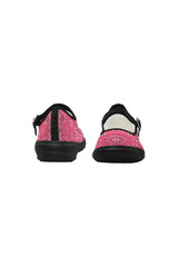 Pink Bandana Mila Satin Women's Mary Jane Shoes - Objet D'Art