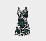 Leopard and Palms Flare Dress - Objet D'Art