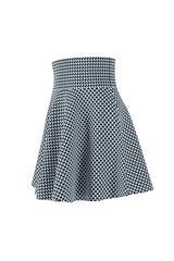 Blue Corduroy Women's Skater Skirt - Objet D'Art