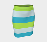 Striped Fitted Skirt - Objet D'Art