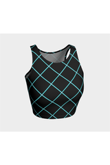 Aqua Striped Athletic Top - Objet D'Art