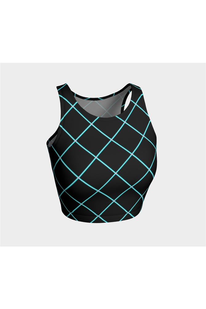 Aqua Striped Athletic Top - Objet D'Art