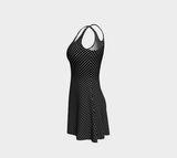 Micro Polkadot Flare Dress - Objet D'Art