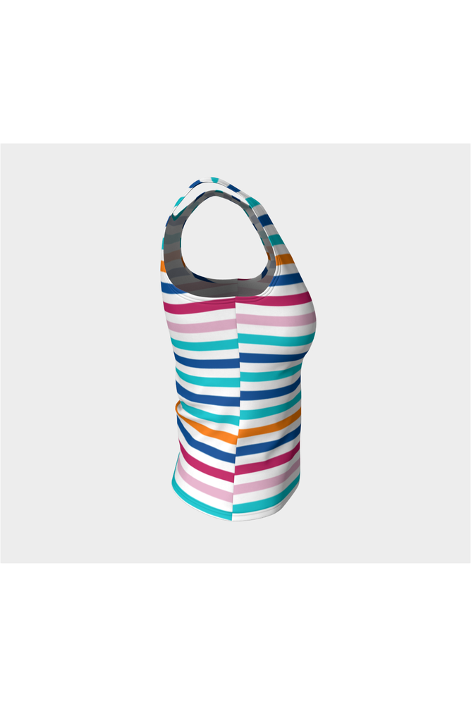 Rainbow Brite Fitted Tank Top - Objet D'Art