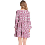 Lantern Sleeve Deep V-Neck Short Dress - Objet D'Art