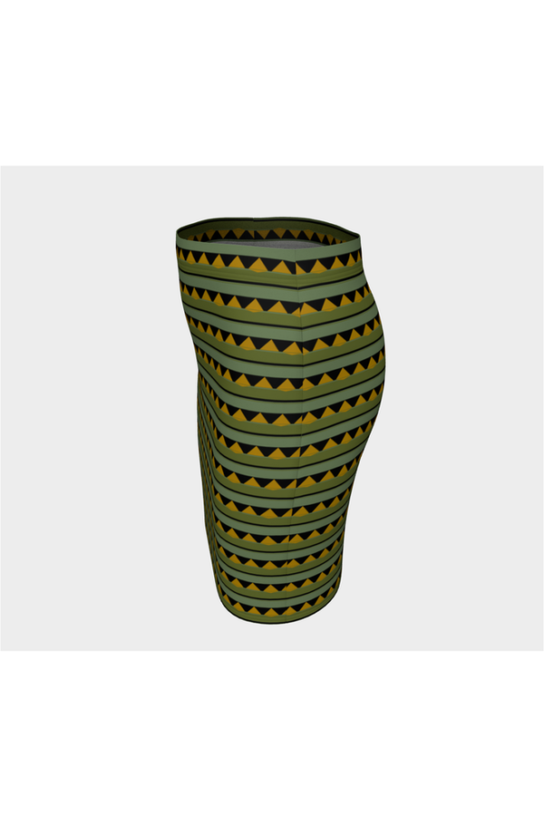 Eastern Black Swallowtail Fitted Skirt - Objet D'Art