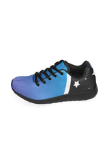 Blue Gradient & Stars Women’s Running Shoes (Model 020) - Objet D'Art