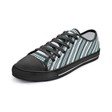 Striped Unisex Low Top Canvas Shoes - Objet D'Art
