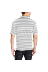 Stripes Men's Polo Shirt - Objet D'Art