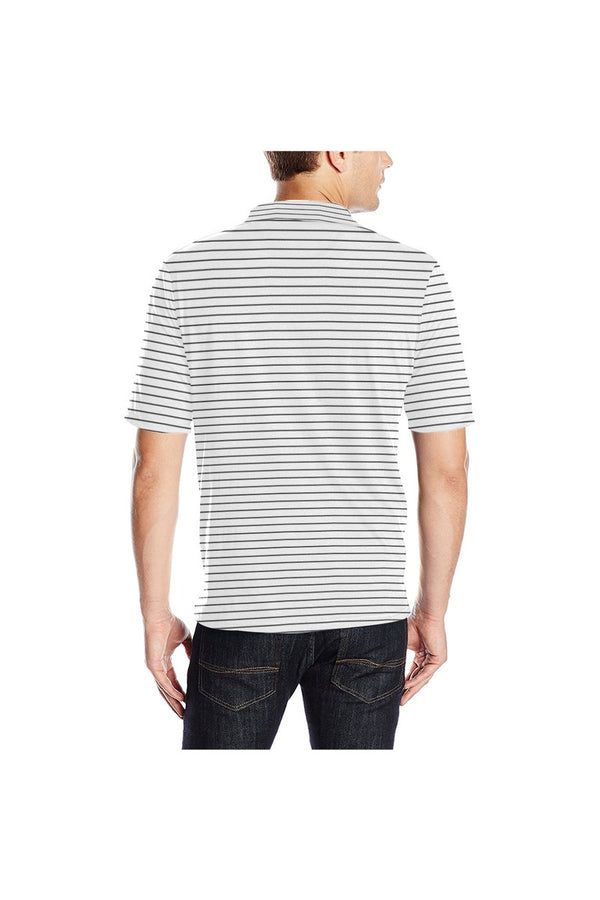 Stripes Men's Polo Shirt - Objet D'Art