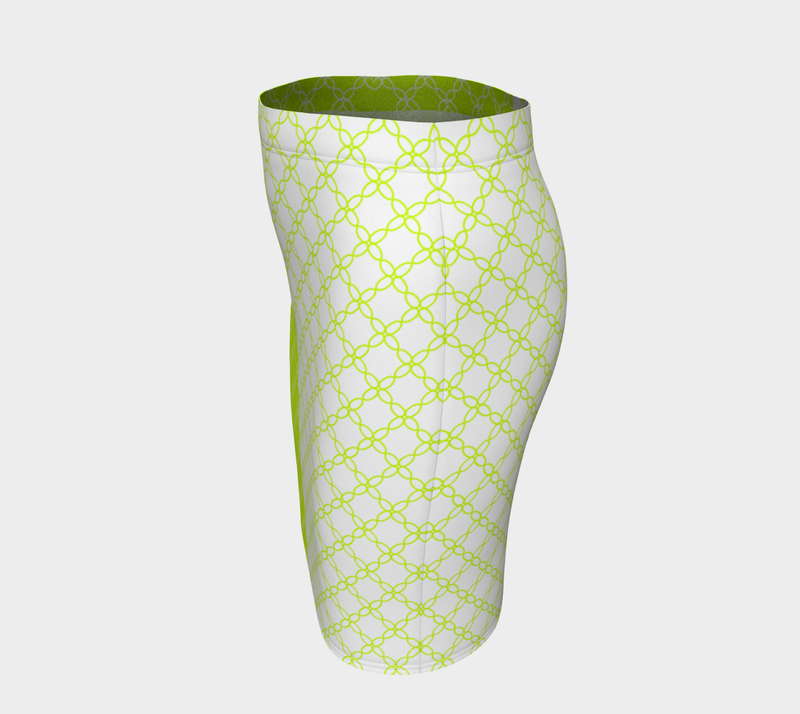 Neon Green Petal Fitted Skrit - Objet D'Art