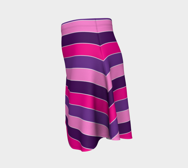 Striped Flare Skirt - Objet D'Art