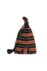 RUST STRIPES Neoprene Lunch Bag/Large (Model 1669) - Objet D'Art