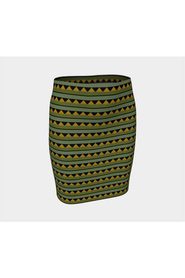 Eastern Black Swallowtail Fitted Skirt - Objet D'Art