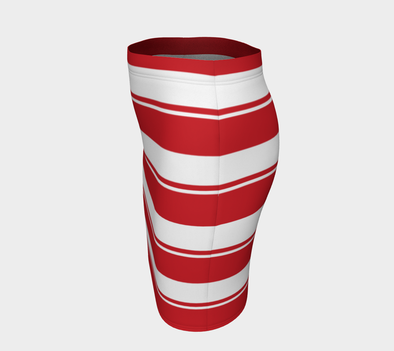 Rose Red Fitted Skirt - Objet D'Art
