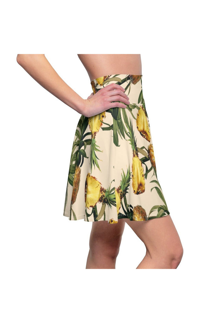 Pineapple Paradise Women's Skater Skirt - Objet D'Art