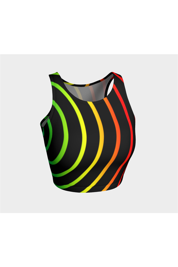 Concentric Rainbows Athletic Top - Objet D'Art Online Retail Store