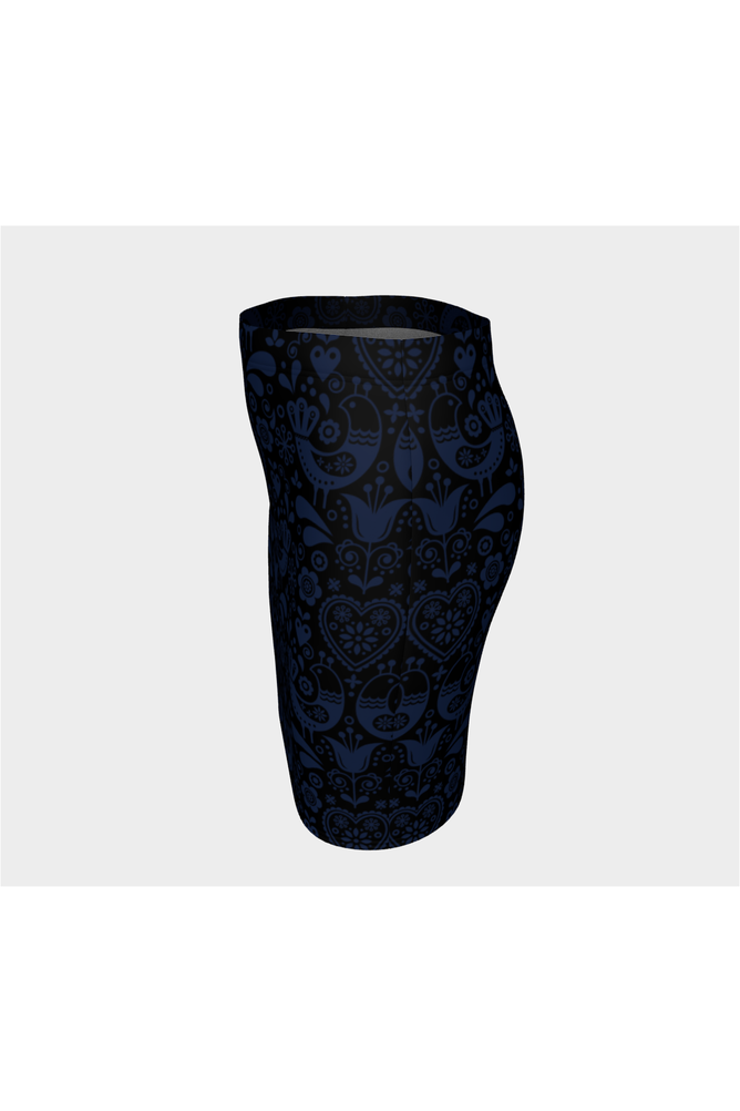 Danish Night Bird Fitted Skirt - Objet D'Art