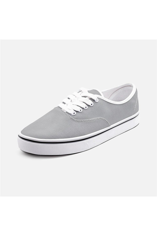 Gray Unisex Canvas Sneakers - Objet D'Art