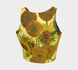 Van Gogh Sunflower Crop Top - Objet D'Art