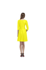Sunshine Tethys Half-Sleeve Skater Dress - Objet D'Art