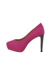 Pink & Black Matrix Women's High Heels - Objet D'Art