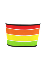 Rainbow Bright Artsadd Bandeau Top - Objet D'Art