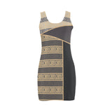 greek key part print 1 Medea Vest Dress (Model D06) - Objet D'Art