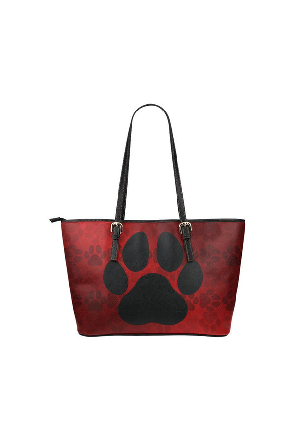 Paw Print Leather Tote Bag/Small - Objet D'Art