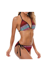 Multicolored Snakeskin Custom Bikini Swimsuit - Objet D'Art